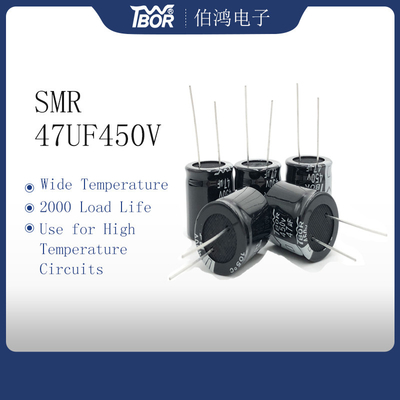 Condensatore elettrolitico di alluminio 18X30mm del cavo radiale di SMR 47UF 450V