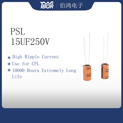 CFL 10000 ore di condensatore 15uF250V ISO9001 RoHS di lunga vita