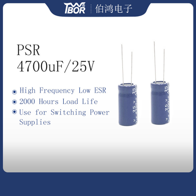 il condensatore elettrolitico della parte radiale di 4700uf 25v 2000 ore carica 18x40mm