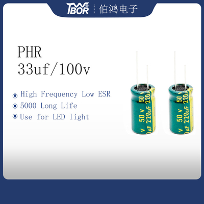 Iso ad alta frequenza RoSH del condensatore elettrolitico del PHR 220UF 50V