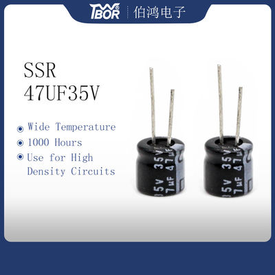 47uf35v condensatore elettrolitico di alluminio 6.3x7
