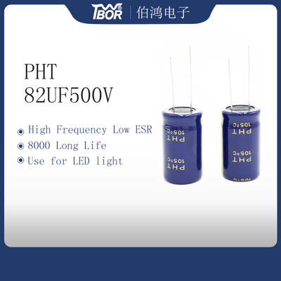 8000 ore del LED di condensatore 82UF500V Al Electrolytic Capacitor della luce