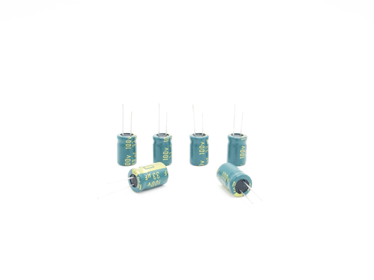 Condensatore elettrolitico di alluminio ad alta frequenza 10X20mm di 100uF 80V 5000 ore