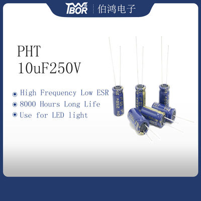 Tolleranza radiale dei condensatori elettrolitici 20% di 10UF 250V 8x16mm