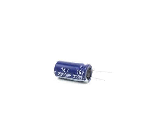 Condensatore elettrolitico di alluminio basso ad alta frequenza 2200UF16V 13X25mm di esr