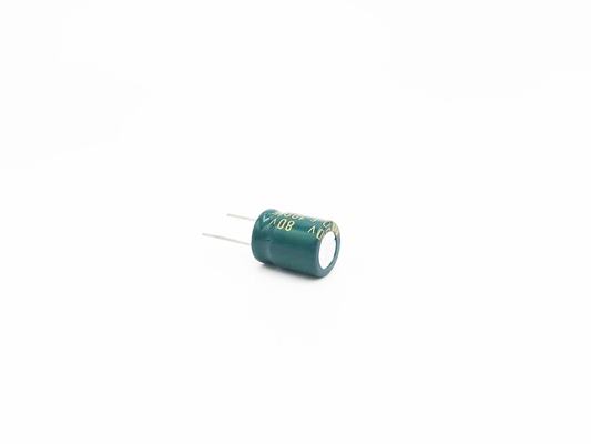 5000 ore di 100UF80V LED di condensatore 10X20MM ISO14001 della luce