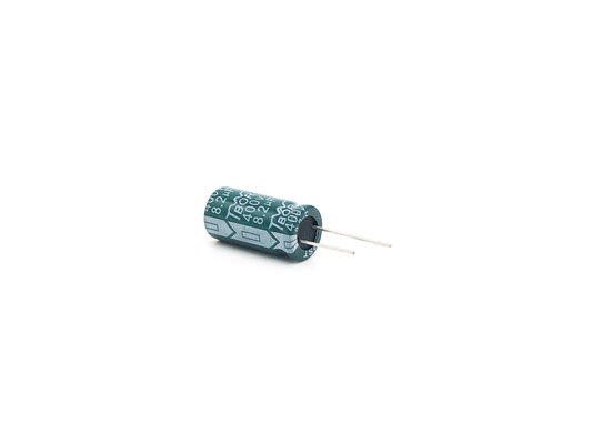 Condensatore elettrolitico radiale verde 8.2UF400V 10X20mm TW BOR