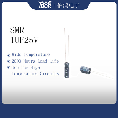 Circuiti ad alta temperatura del condensatore miniatura di 1UF25V 5X11MM