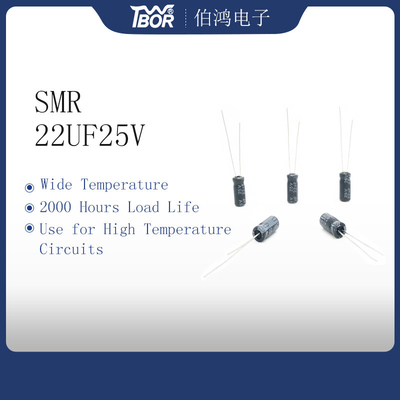 Condensatori elettrolitici di alluminio miniatura di 22UF 25V 5X11mm RoHS
