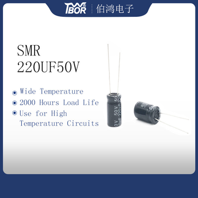 Tipo radiale del condensatore miniatura di 220UF50V 10X17mm