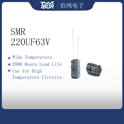 Condensatori elettrolitici 220UF 63V del cavo radiale di ISO9001 10X17mm