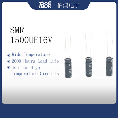 Condensatori elettrolitici di alluminio radiali miniatura 1500UF 16V