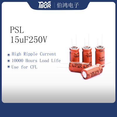 Alta tensione di alluminio del condensatore elettrolitico di PSL 100uF 450V per CFL 10000 ore