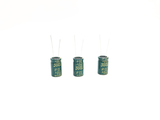 condensatore elettrolitico di alluminio radiale 33UF250V di 13x20mm