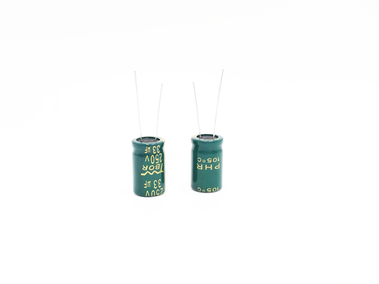 condensatore elettrolitico di alluminio radiale 33UF250V di 13x20mm