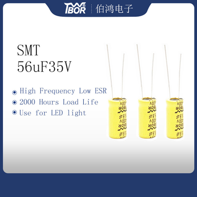condensatori elettrolitici bassi ad alta frequenza di 56uF35V esr 6.3x11mm