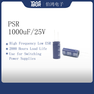 Condensatore miniatura basso 10x17mm di HF esr 1000UF25V